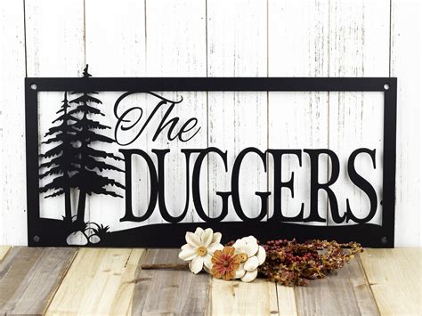 personalized outdoor metal house signs